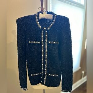 White House Black Market. NWT . XXSP pearl tweed jacket